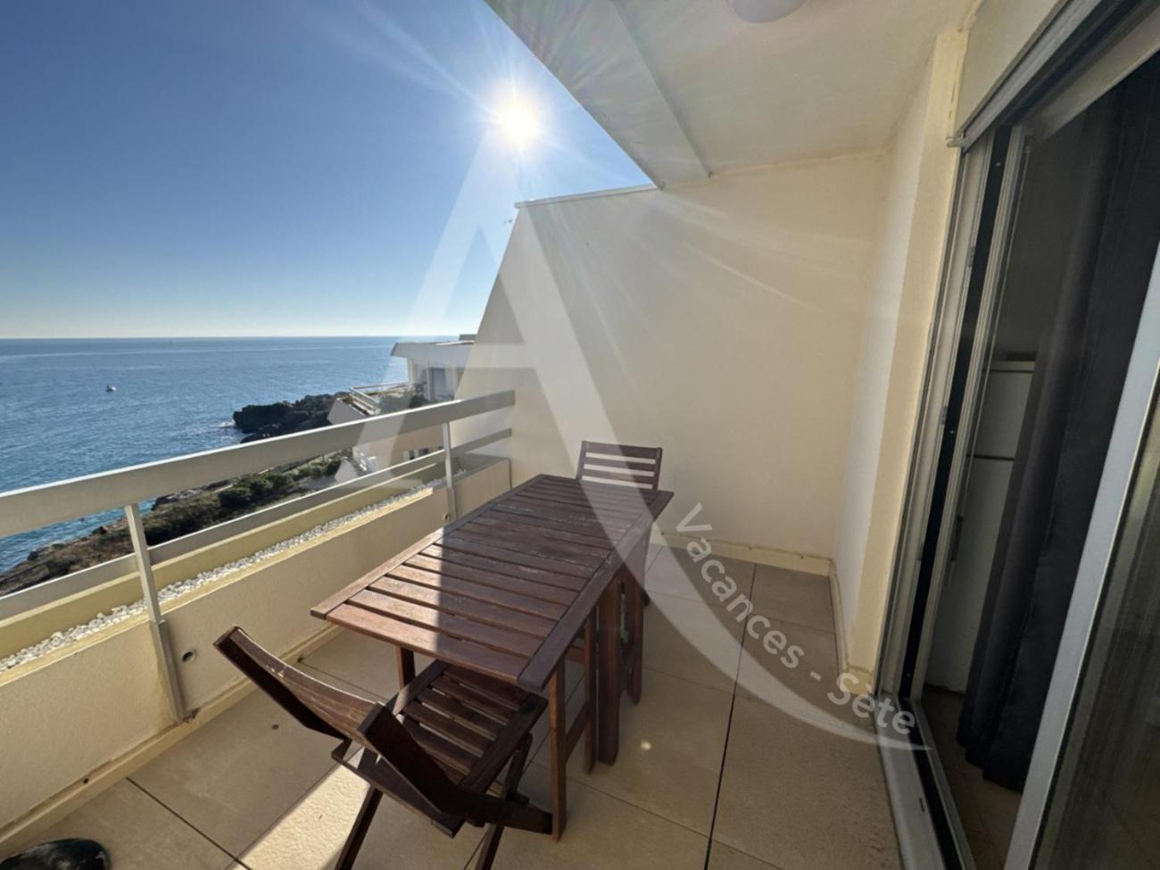 40 M², 1Ere Ligne Mer, Dernier Etage Avec Ascenseur Sete Bagian luar foto