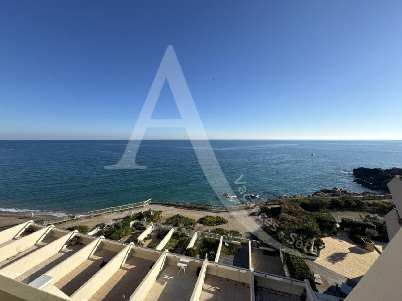 40 M², 1Ere Ligne Mer, Dernier Etage Avec Ascenseur Sete Bagian luar foto